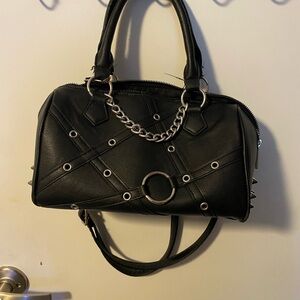 Black Studded Handbag